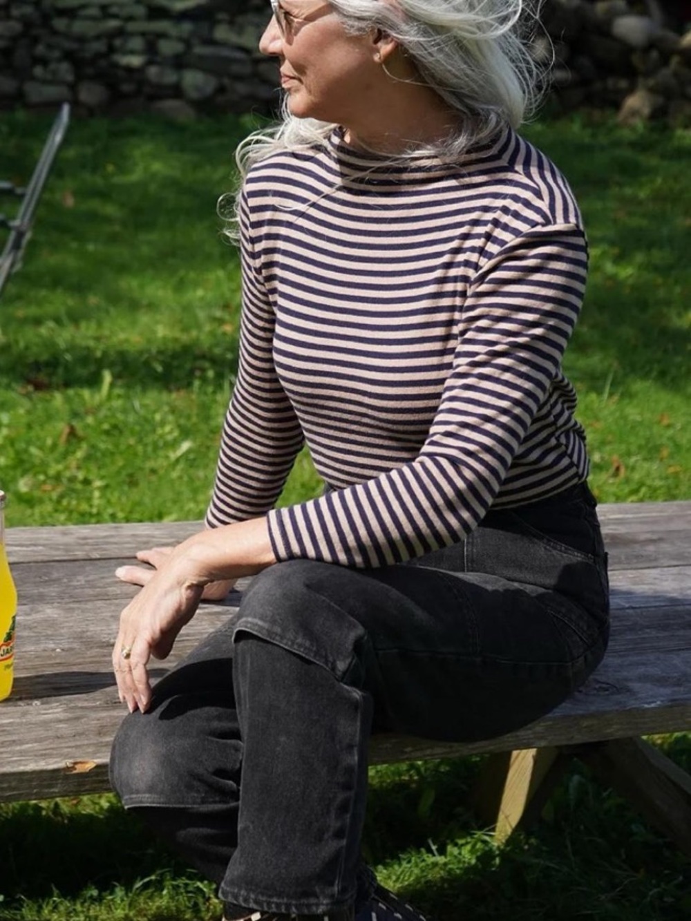 Gamine Workwear Mock Mariniere